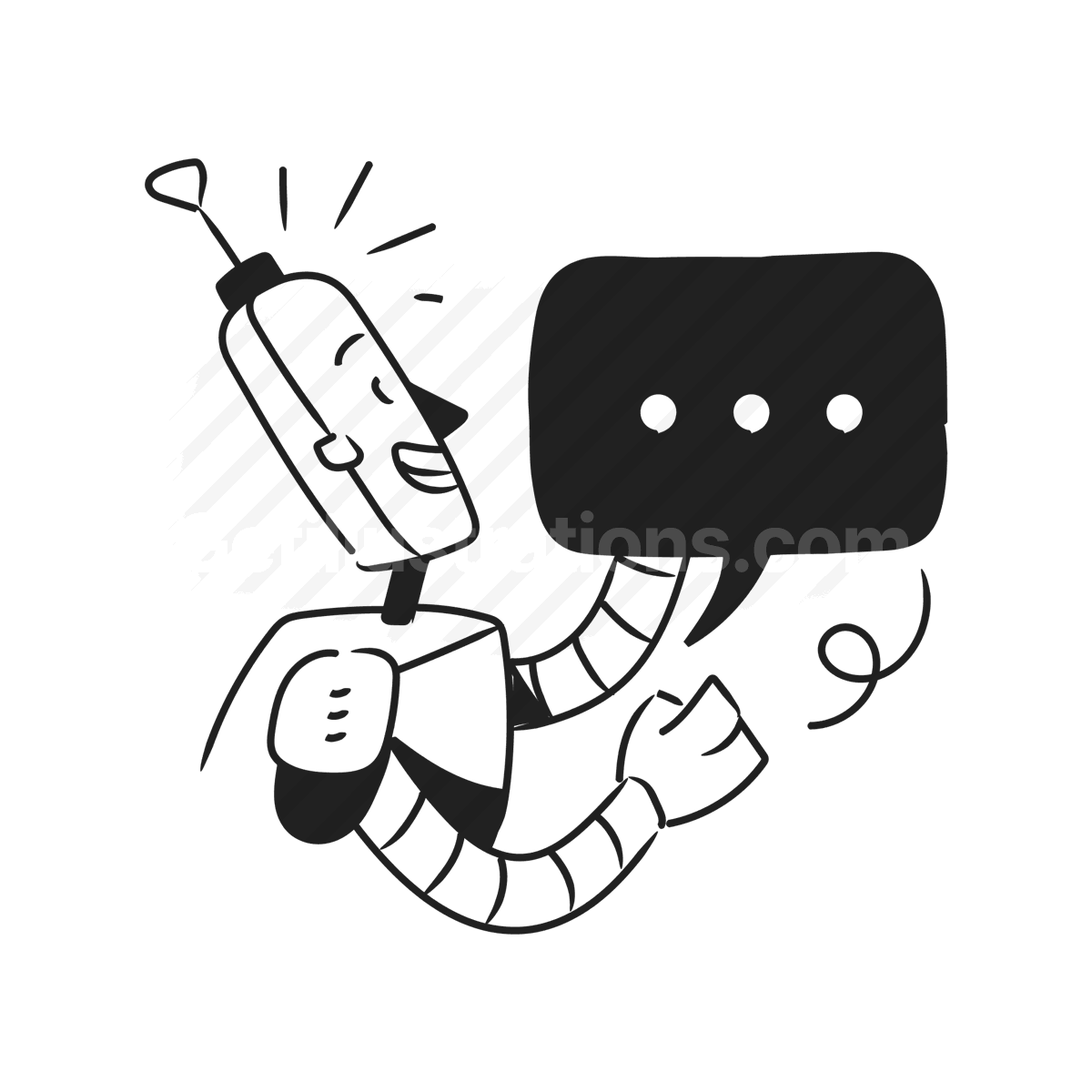 Social Media and Communication  illustration preview image